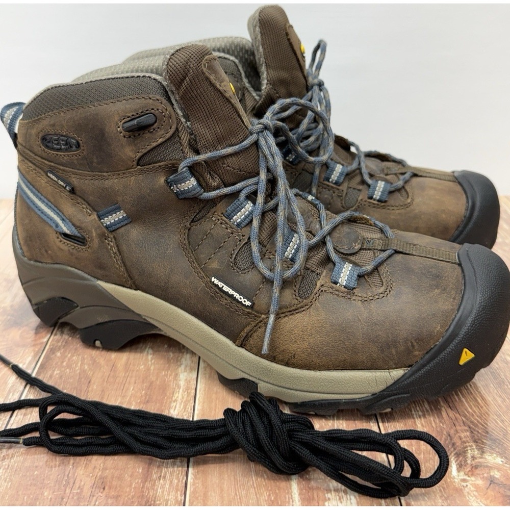 Keen Detroit Mid Steel Toe Boots 1007004D Mens 10.5D Brown Work Waterproof